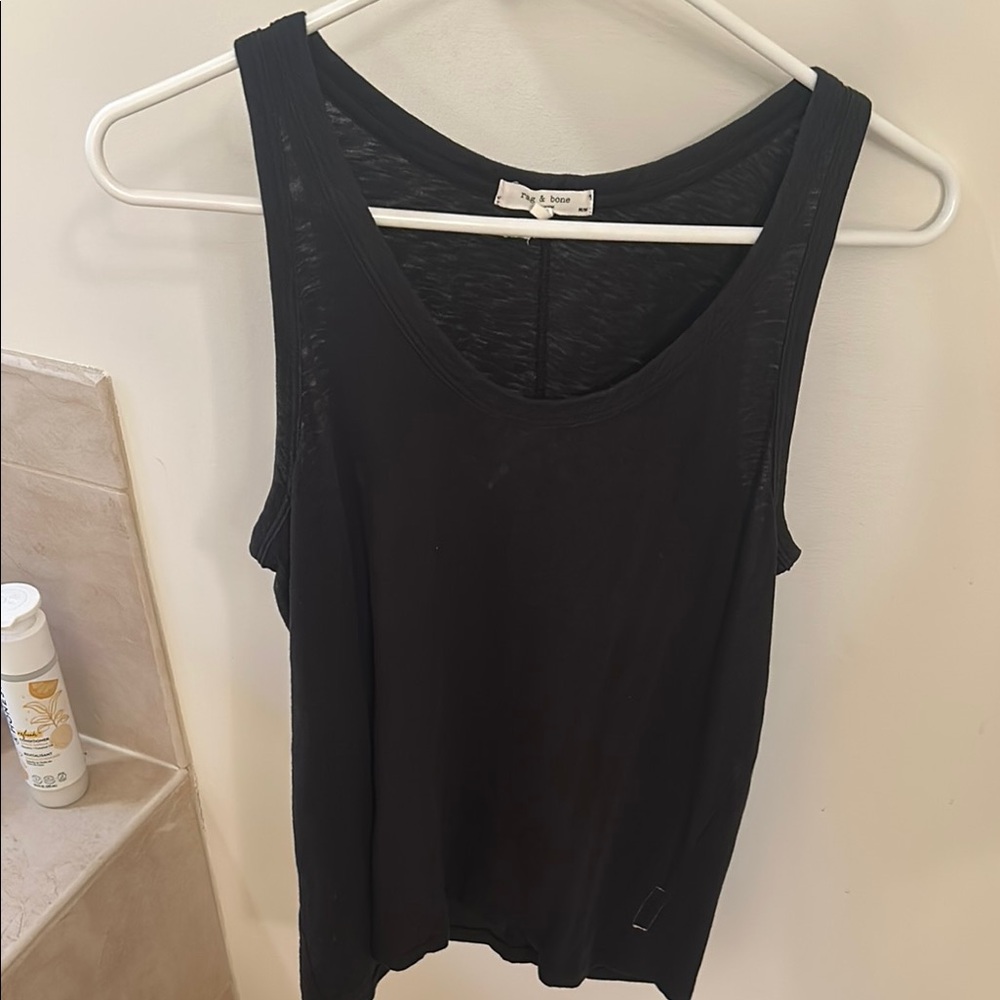 Black Sleeveless Tank Top